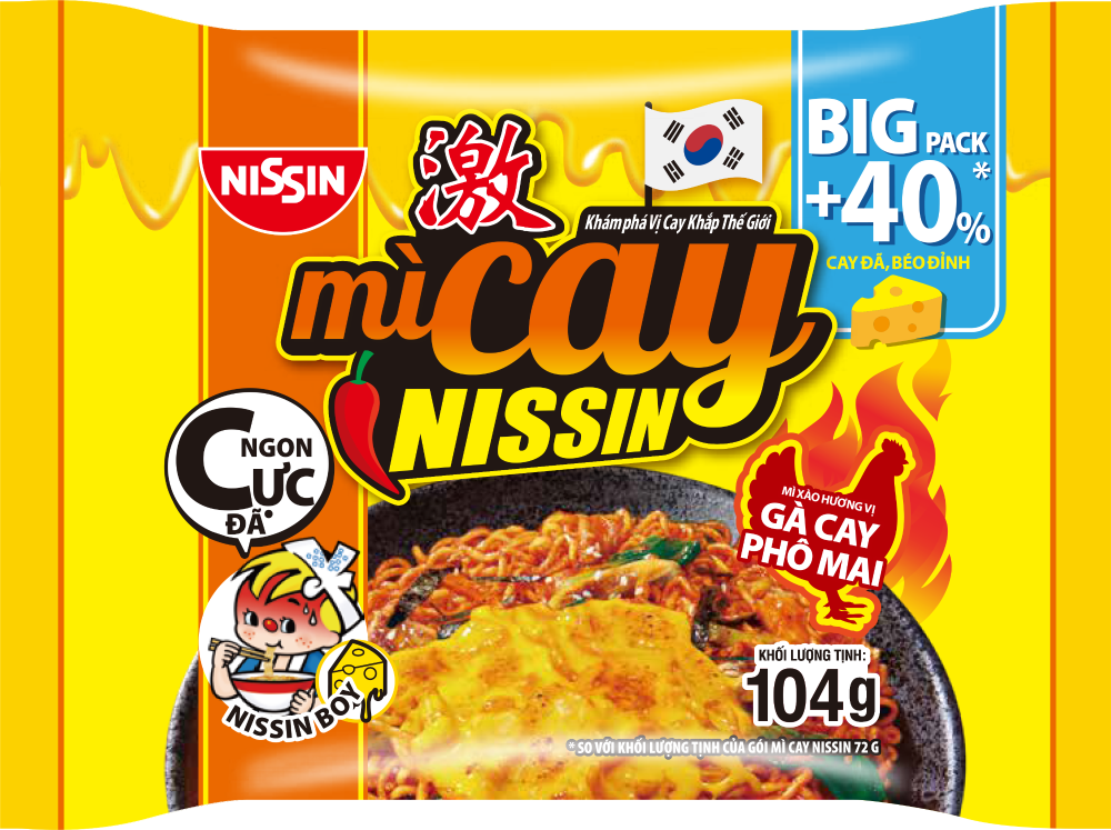 Mi Cay Nissin Big Pack Spicy Cheese Chicken