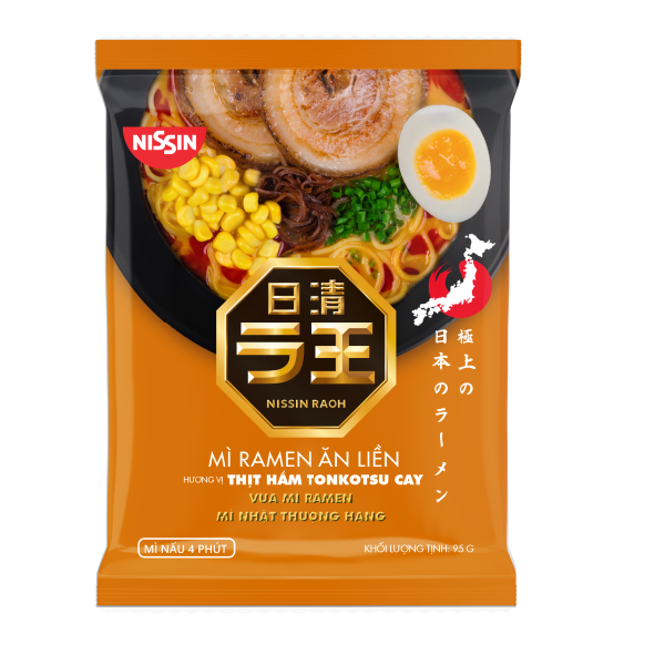 Mì Ramen Ăn Liền Hương Vị Thịt Hầm Tonkotsu Cay